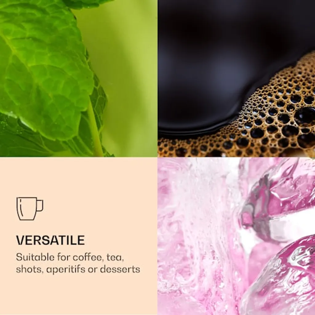 DUOS 6X 410ml Jumbo Doppelwandige Thermo-Gläser + 6X Edelstahl-LÖFFEL, Für Latte Macchiato, Cocktails, Vorspeisen By Feelino 5 DUOS 6X 410ml Jumbo Doppelwandige Thermo-Gläser + 6X Edelstahl-LÖFFEL, Für Latte Macchiato, Cocktails, Vorspeisen By Feelino – Bild 5