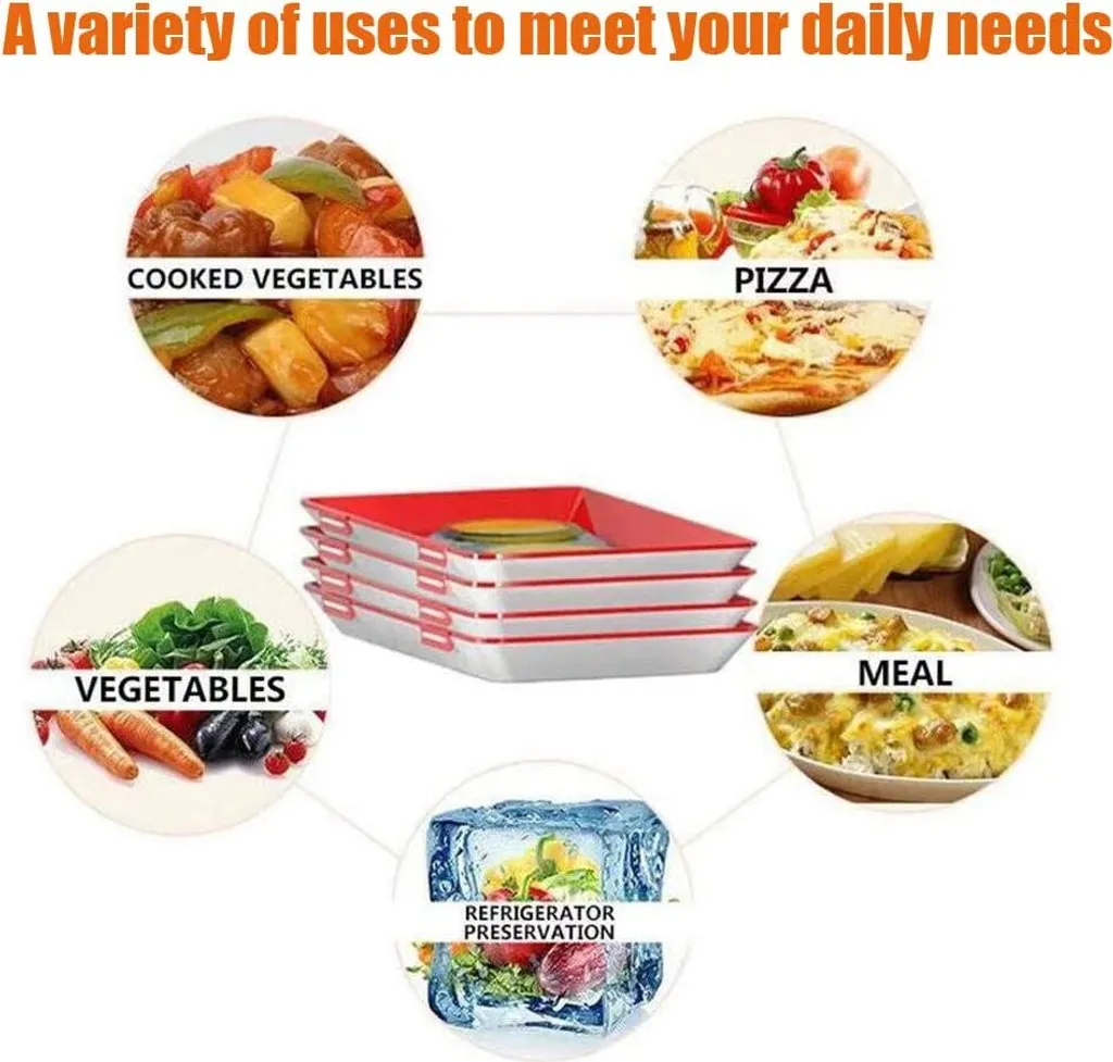 Konservierungsschale Für Lebensmittel Waste Food Preservation Tray Vakuum Frische Aufbewahrung Tablett Mit Elastischen Film Schnalle Dichtung Vorratsbehälter Set Küchenhelfer (4pcs) 5 Konservierungsschale Für Lebensmittel Waste Food Preservation Tray Vakuum Frische Aufbewahrung Tablett Mit Elastischen Film Schnalle Dichtung Vorratsbehälter Set Küchenhelfer (4pcs) – Bild 5