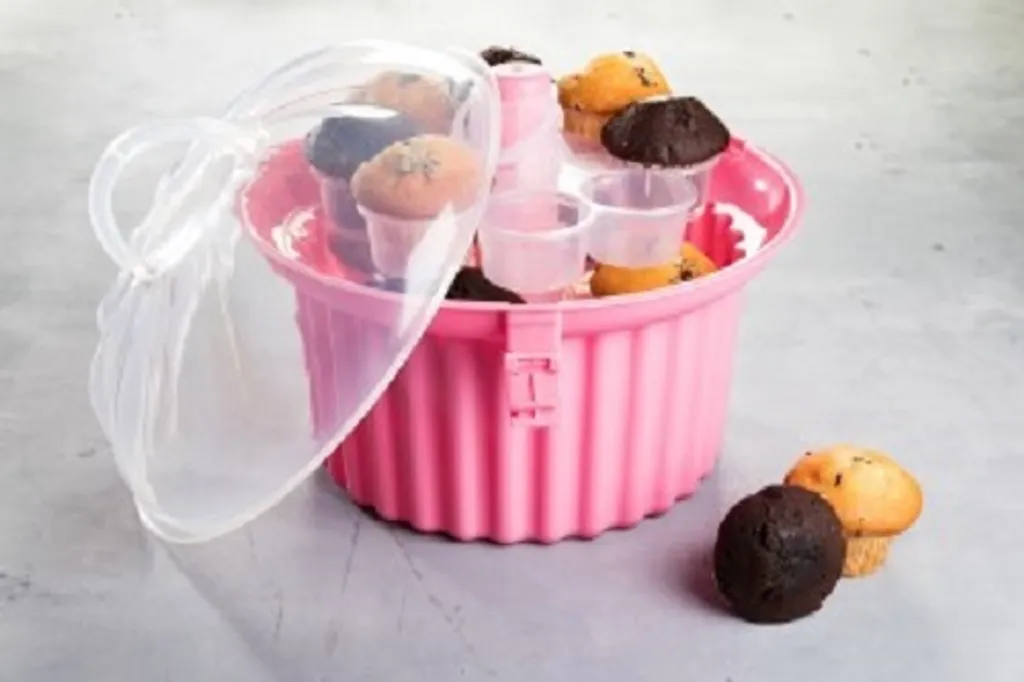 Muffin-Cupcake Transportbox Aus Kunststoff Rund 5 Muffin-Cupcake Transportbox Aus Kunststoff Rund – Bild 5