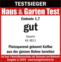 Severin KA 4811 Filterkaffeemaschine Mit Mahlwerk Für 6 Tassen Edelstahl Schwarz 39 Severin KA 4811 Filterkaffeemaschine Mit Mahlwerk Für 6 Tassen Edelstahl Schwarz -Haushalts Verkauf af67feb886d0833e6facefa3f6e31602