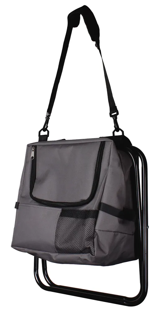 2in1 Anglersitz Mit Kühltasche - Schwarz - Camping Angel Hocker Klappbar Mit Gurt 2 2in1 Anglersitz Mit Kühltasche - Schwarz - Camping Angel Hocker Klappbar Mit Gurt – Bild 2