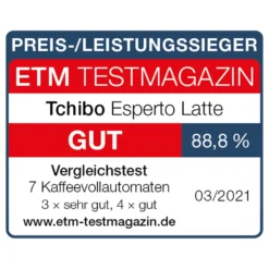 Tchibo Kaffeevollautomat Esperto Latte Für Caffè Crema, Espresso, Cappuccino Und Milchschaum, Anthrazit 14 Tchibo Kaffeevollautomat Esperto Latte Für Caffè Crema, Espresso, Cappuccino Und Milchschaum, Anthrazit -Haushalts Verkauf b1167fdb4a246d189e99d4c309605f86