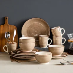 Vancasso Bella Steinzeug Kombiservice, 16 Teilig Geschirrset Für 4 Personen, Mit Je 4 Dessertteller, Speiseteller, Müslischalen, Kaffeebecher, Schokolade 13 Vancasso Bella Steinzeug Kombiservice, 16 Teilig Geschirrset Für 4 Personen, Mit Je 4 Dessertteller, Speiseteller, Müslischalen, Kaffeebecher, Schokolade -Haushalts Verkauf b131634be7e9826f5fe31e6f49ce56f3