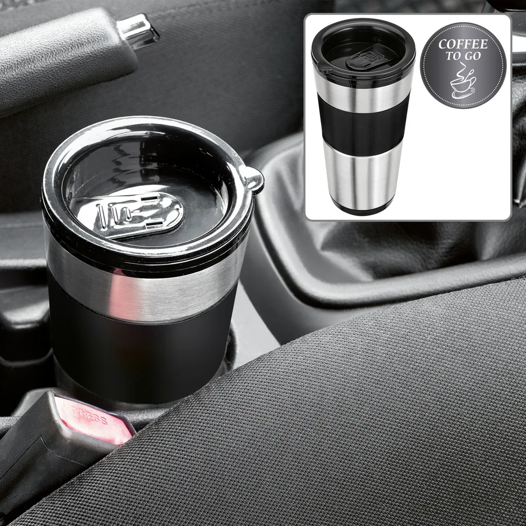 Clatronic KA 3733 Kaffeemaschine Für Coffee To Go, Inkl. 0,4 Liter Kaffeebecher Aus Edelstahl, Ideal Für Auto, Büro Und Unterwegs, Schwarz 6 Clatronic KA 3733 Kaffeemaschine Für Coffee To Go, Inkl. 0,4 Liter Kaffeebecher Aus Edelstahl, Ideal Für Auto, Büro Und Unterwegs, Schwarz – Bild 6