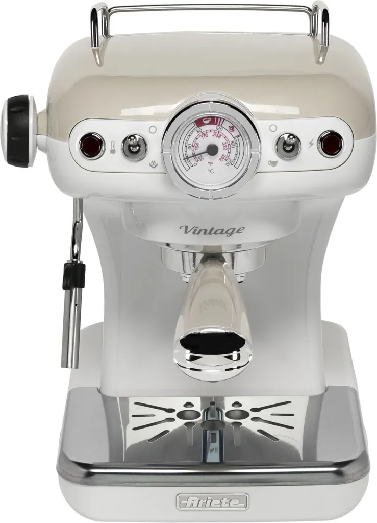 Ariete Siebträger-Espressomaschine Vintage Creme 4 Ariete Siebträger-Espressomaschine Vintage Creme – Bild 4