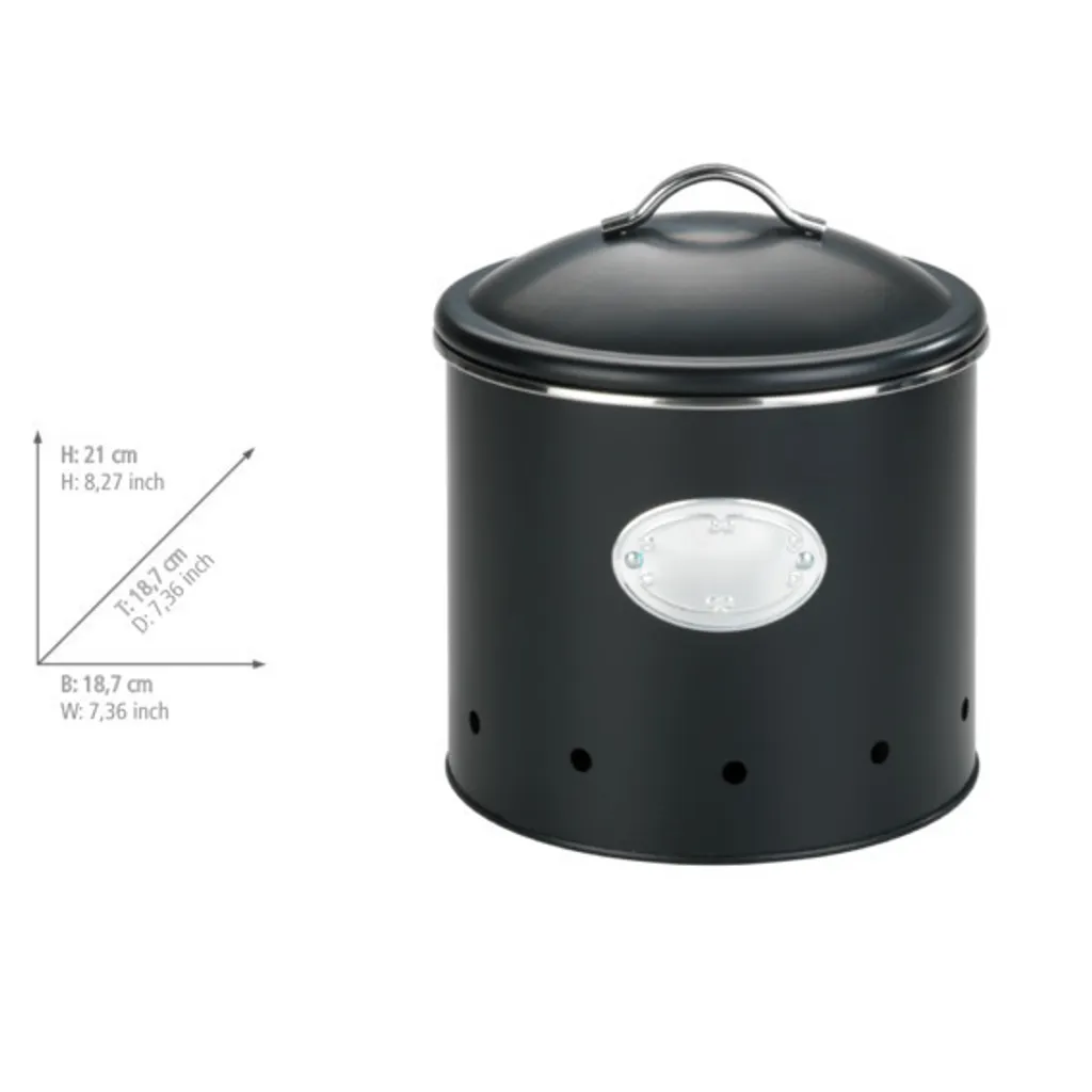 Wenko Aufbewahrungsdose Nero Mit Löchern 4 L 10 Wenko Aufbewahrungsdose Nero Mit Löchern 4 L – Bild 10