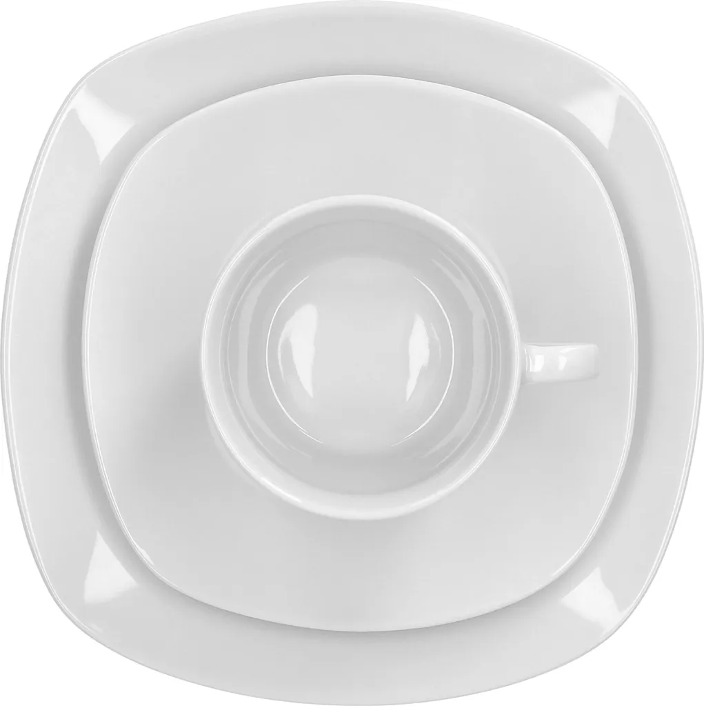 Kombiservice Lilli 60tlg. Weiß Porzellan Für 12 Personen 7 Kombiservice Lilli 60tlg. Weiß Porzellan Für 12 Personen – Bild 7