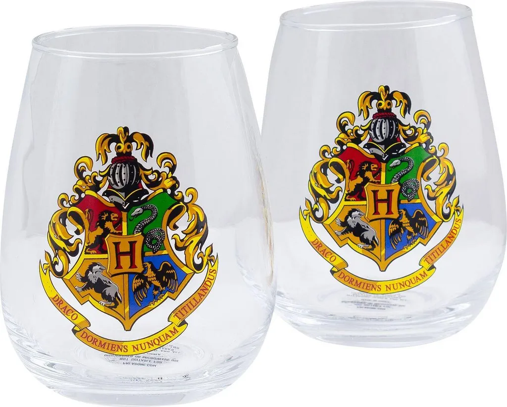 Paladone Harry Potter Gläser 2er Set Hogwarts Crest 2 Paladone Harry Potter Gläser 2er Set Hogwarts Crest – Bild 2