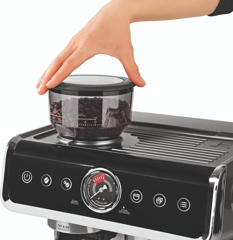 BEEM ESPRESSO-GRIND-PROFESSION Espresso-Siebträgermaschine Mit Mahlwerk - 15 Bar Espressomaschine Siebträger Maschine Barista Kaffee Mahlwerk Milchaufschäumer 16 BEEM ESPRESSO-GRIND-PROFESSION Espresso-Siebträgermaschine Mit Mahlwerk - 15 Bar Espressomaschine Siebträger Maschine Barista Kaffee Mahlwerk Milchaufschäumer – Bild 16