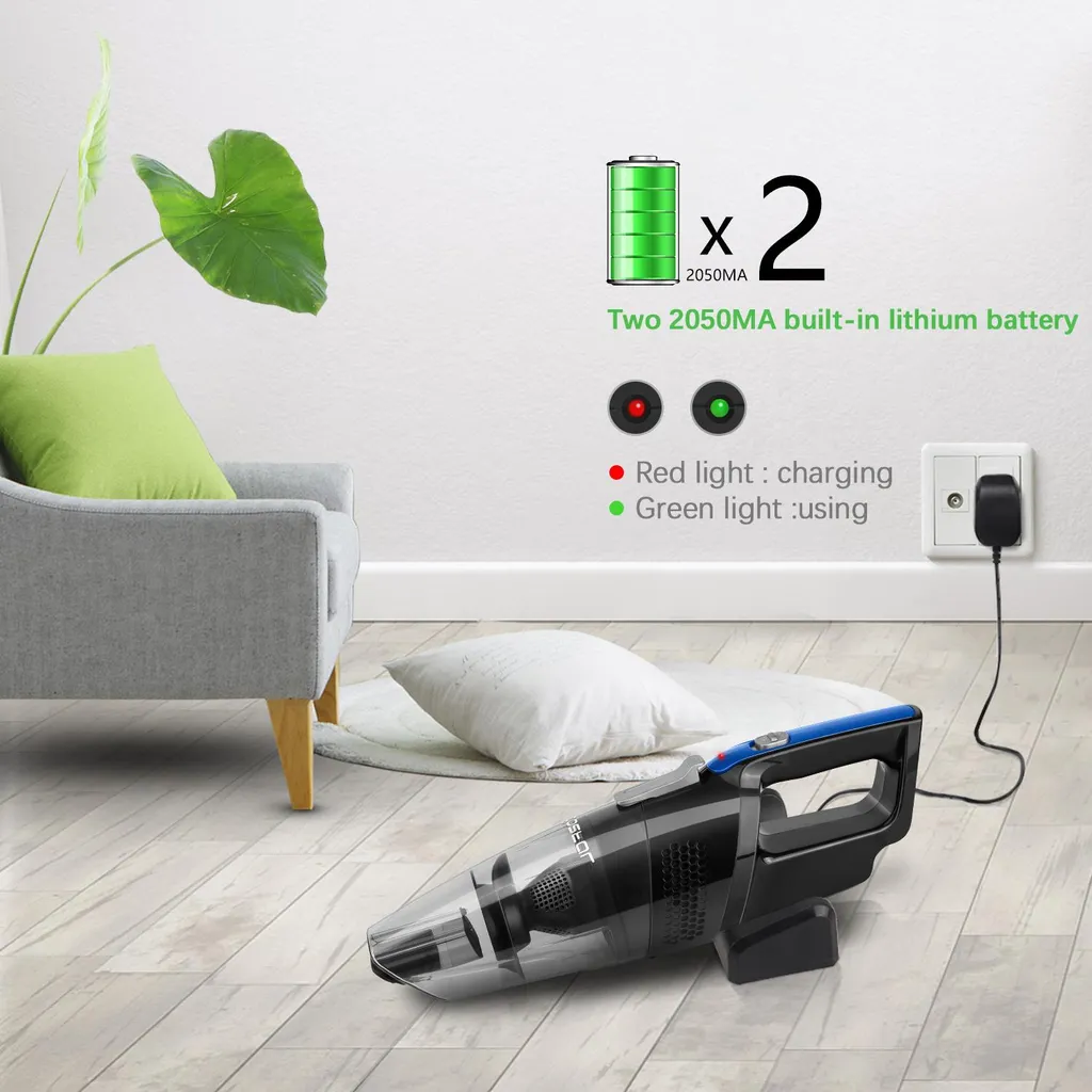 Aigostar Mercury 33LBX - Kabelloser Zyklon-Handstaubsauger, Nass- Und Trockensauger, 2050mAh Akku, 500ml Reservoir, HEPA-Filter. 2 Aigostar Mercury 33LBX - Kabelloser Zyklon-Handstaubsauger, Nass- Und Trockensauger, 2050mAh Akku, 500ml Reservoir, HEPA-Filter. – Bild 2