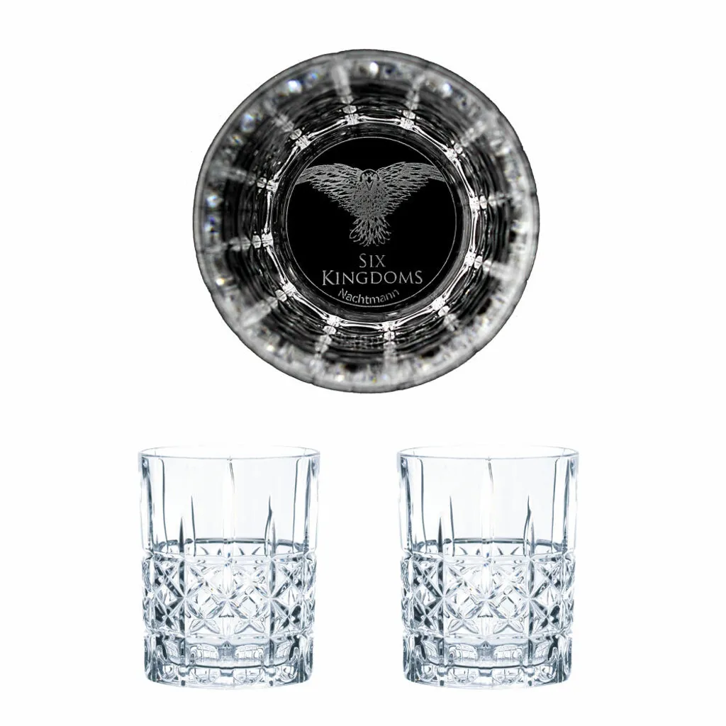 Nachtmann Game Of Thrones Whiskygläser Set The Six Kingdoms, Dreiäugiger Rabe, Graviertes Whiskyglas, GoT, 2 Stück, Kristallglas, 345 Ml 1 Nachtmann Game Of Thrones Whiskygläser Set The Six Kingdoms, Dreiäugiger Rabe, Graviertes Whiskyglas, GoT, 2 Stück, Kristallglas, 345 Ml