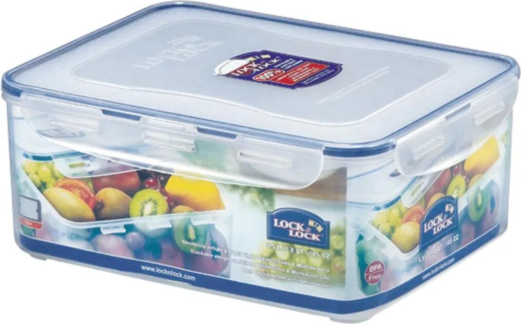 Lock&Lock HPL836 Vorratsdose 5,5L - Luft Und Wasserdicht - Rechteckig (1er Pack) 3 Lock&Lock HPL836 Vorratsdose 5,5L - Luft Und Wasserdicht - Rechteckig (1er Pack) – Bild 3