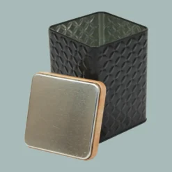 2er Set Metall Vorratsdose Mit Deckel 16x10,5x10,5cm - Schwarz 16 2er Set Metall Vorratsdose Mit Deckel 16x10,5x10,5cm - Schwarz -Haushalts Verkauf bf1835eba560ddc9094ef9184915be77