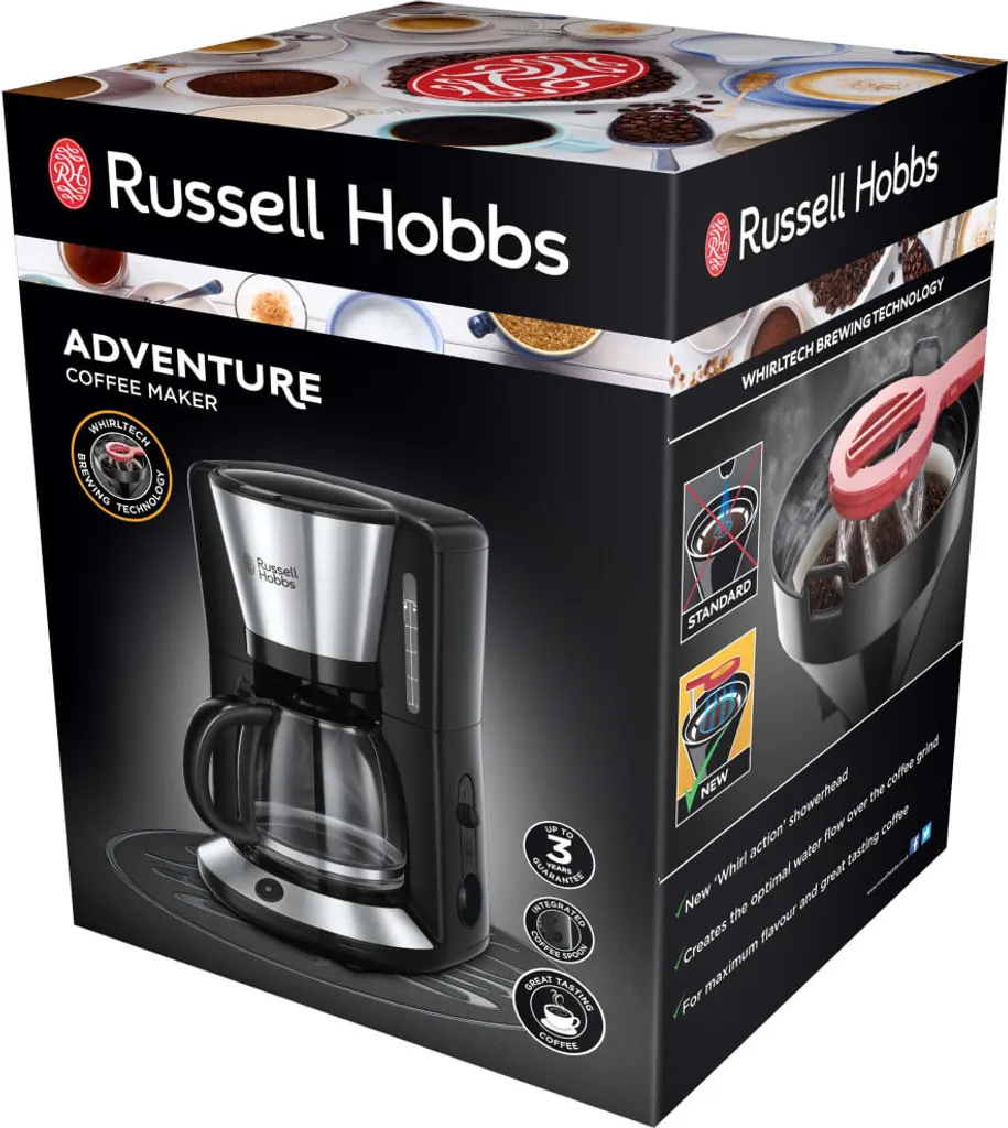 Russell Hobbs Kaffeemaschine Adventure Silbern 1100 W 1,25 L 5 Russell Hobbs Kaffeemaschine Adventure Silbern 1100 W 1,25 L – Bild 5