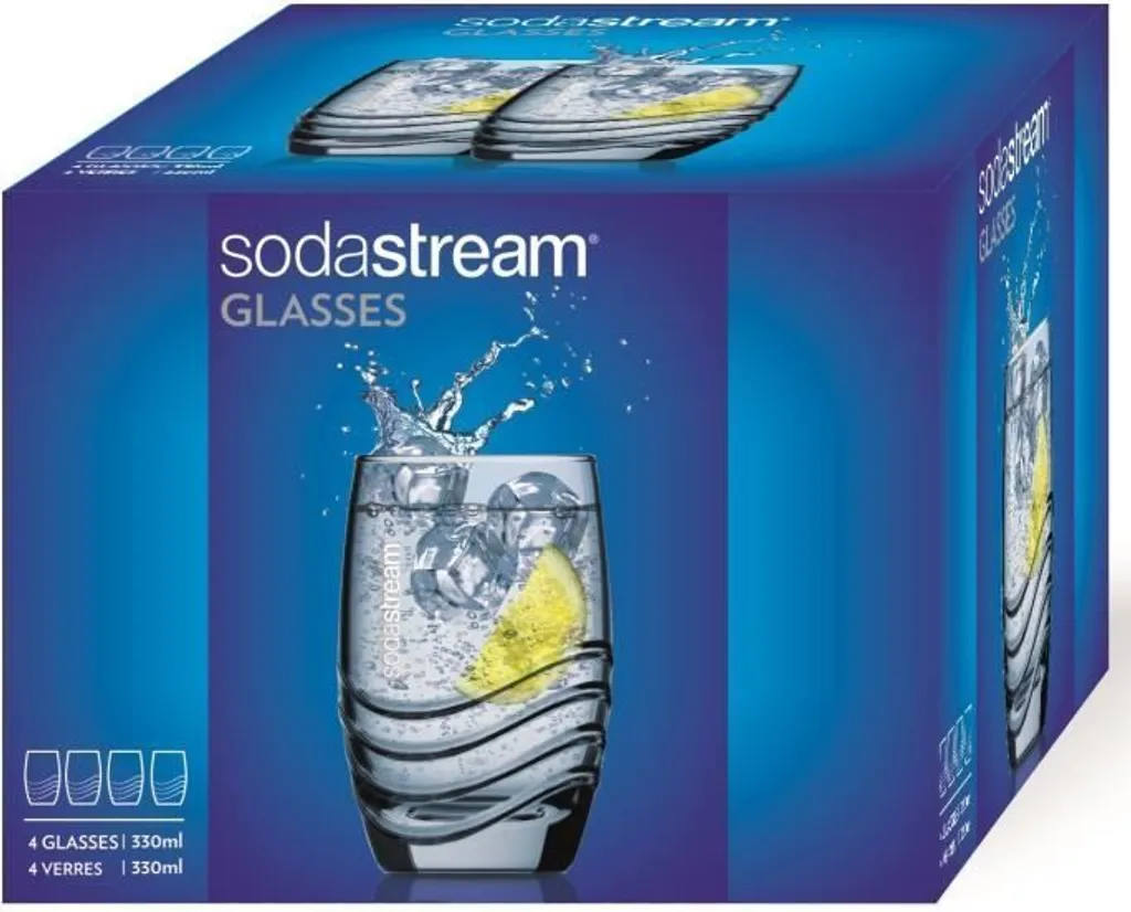 Sodastream Trinkglas 4er-Pack, Passend Zu Sodastream-Glaskaraffen 4 Sodastream Trinkglas 4er-Pack, Passend Zu Sodastream-Glaskaraffen – Bild 4