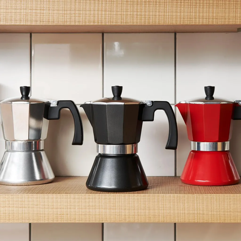 Leopold Vienna Espressokocher 6 Tassen/rot/Induktion LV113007 2 Leopold Vienna Espressokocher 6 Tassen/rot/Induktion LV113007 – Bild 2