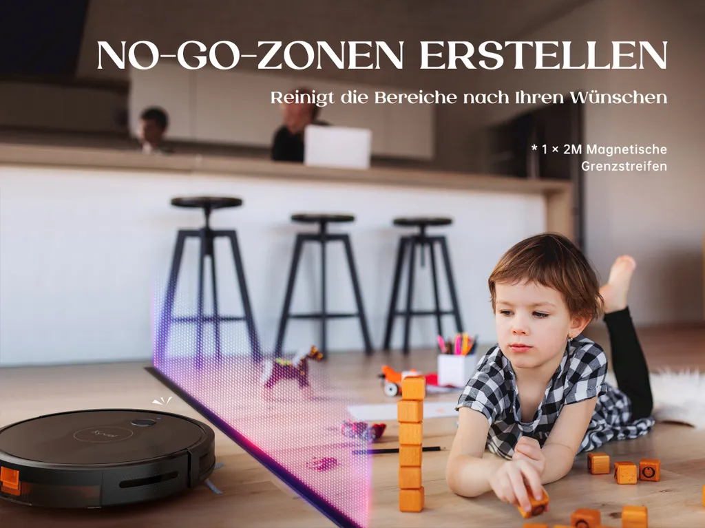 KYVOL E25 Staubsauger Roboter 2600PA Mit Ladestation, WLAN Staubsauger Mit Präzise Kartentechnologie, Bis Zu 150Min Laufzeit 9 KYVOL E25 Staubsauger Roboter 2600PA Mit Ladestation, WLAN Staubsauger Mit Präzise Kartentechnologie, Bis Zu 150Min Laufzeit – Bild 9