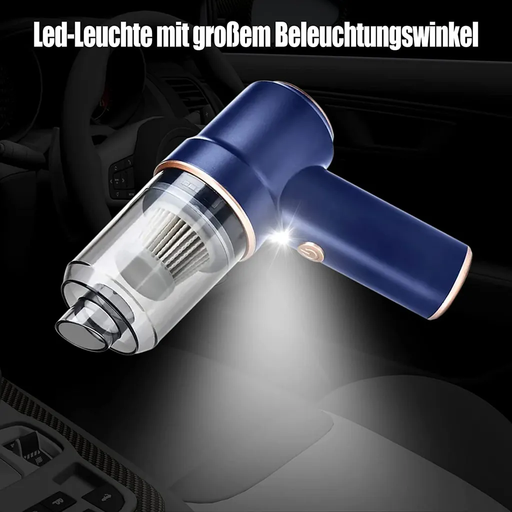 Kabelloser Handstaubsauger Für Auto,Handstaubsauger Akku Stark Mit LED Taschenlampe,Nass Trocken Wiederaufladbar 120W Kabellos Handsauger Für Tastatursauger,PC,Haus,Bürogeräte 4 Kabelloser Handstaubsauger Für Auto,Handstaubsauger Akku Stark Mit LED Taschenlampe,Nass Trocken Wiederaufladbar 120W Kabellos Handsauger Für Tastatursauger,PC,Haus,Bürogeräte – Bild 4