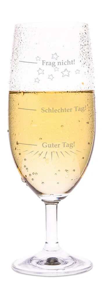 Leonardo Bierglas Mit Gravur "Guter Tag Schlechter Tag" 3 Leonardo Bierglas Mit Gravur "Guter Tag Schlechter Tag" – Bild 3
