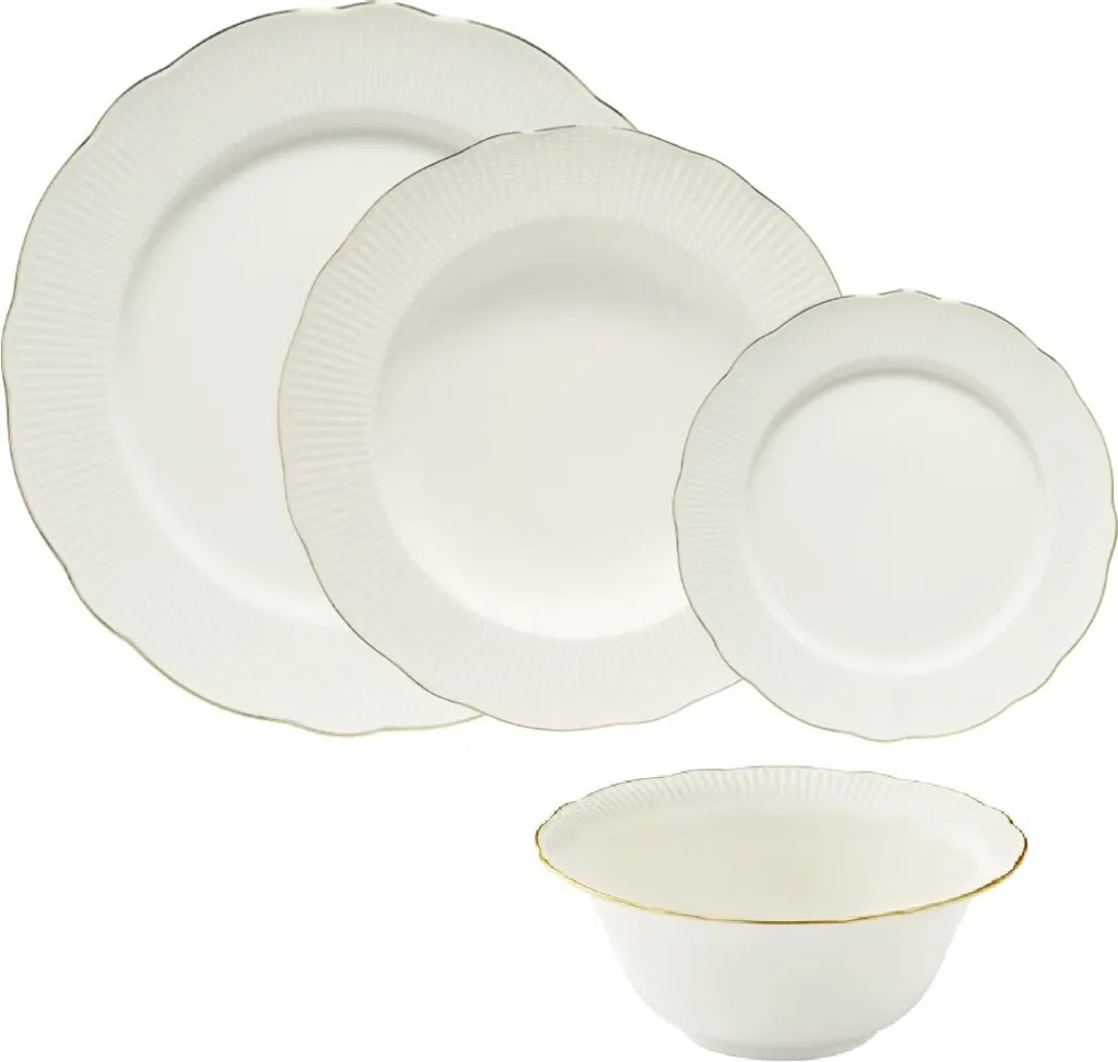 Kütahya Porselen Ilay 24 Teile Porzellan Geschirr Set Gold BNILY24Y2520 3 Kütahya Porselen Ilay 24 Teile Porzellan Geschirr Set Gold BNILY24Y2520 – Bild 3