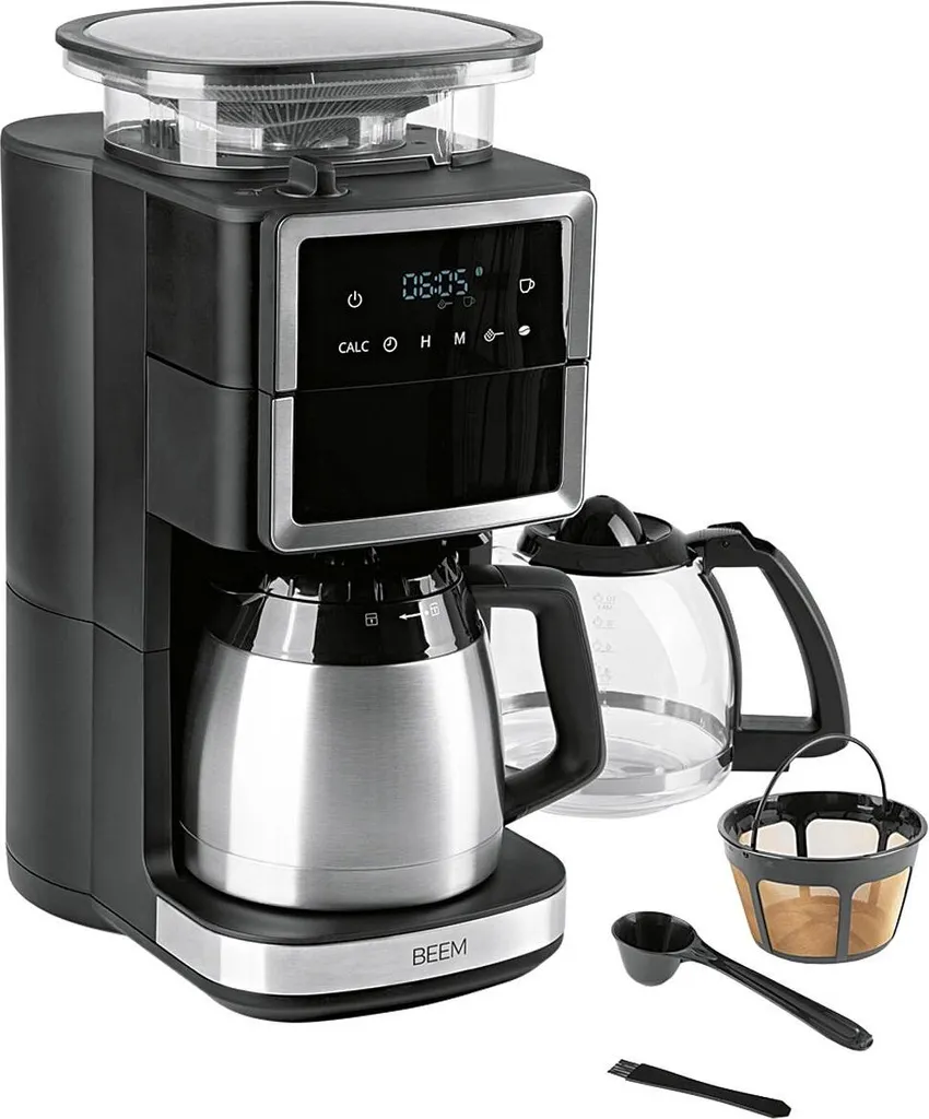 Kaffeemaschine Filterkaffeemaschine Edelstahl Thermoskanne Timer Mit Mahlwerk 12 Kaffeemaschine Filterkaffeemaschine Edelstahl Thermoskanne Timer Mit Mahlwerk – Bild 12