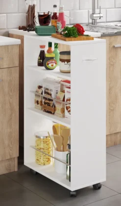 VCM Holz Küchenwagen Servierwagen Rollwagen Nischenschrank Rollbar Rollen Tusal Weiß 5 VCM Holz Küchenwagen Servierwagen Rollwagen Nischenschrank Rollbar Rollen Tusal Weiß -Haushalts Verkauf c62f461edb2982adb36205191ec64097