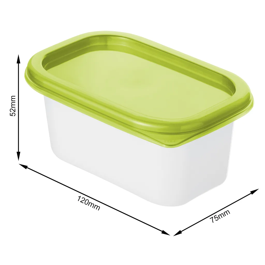 ROTHO Set Gefrierdosen 4 X 0.2 L DOMINO, Farbe:Limettengrün 5 ROTHO Set Gefrierdosen 4 X 0.2 L DOMINO, Farbe:Limettengrün – Bild 5