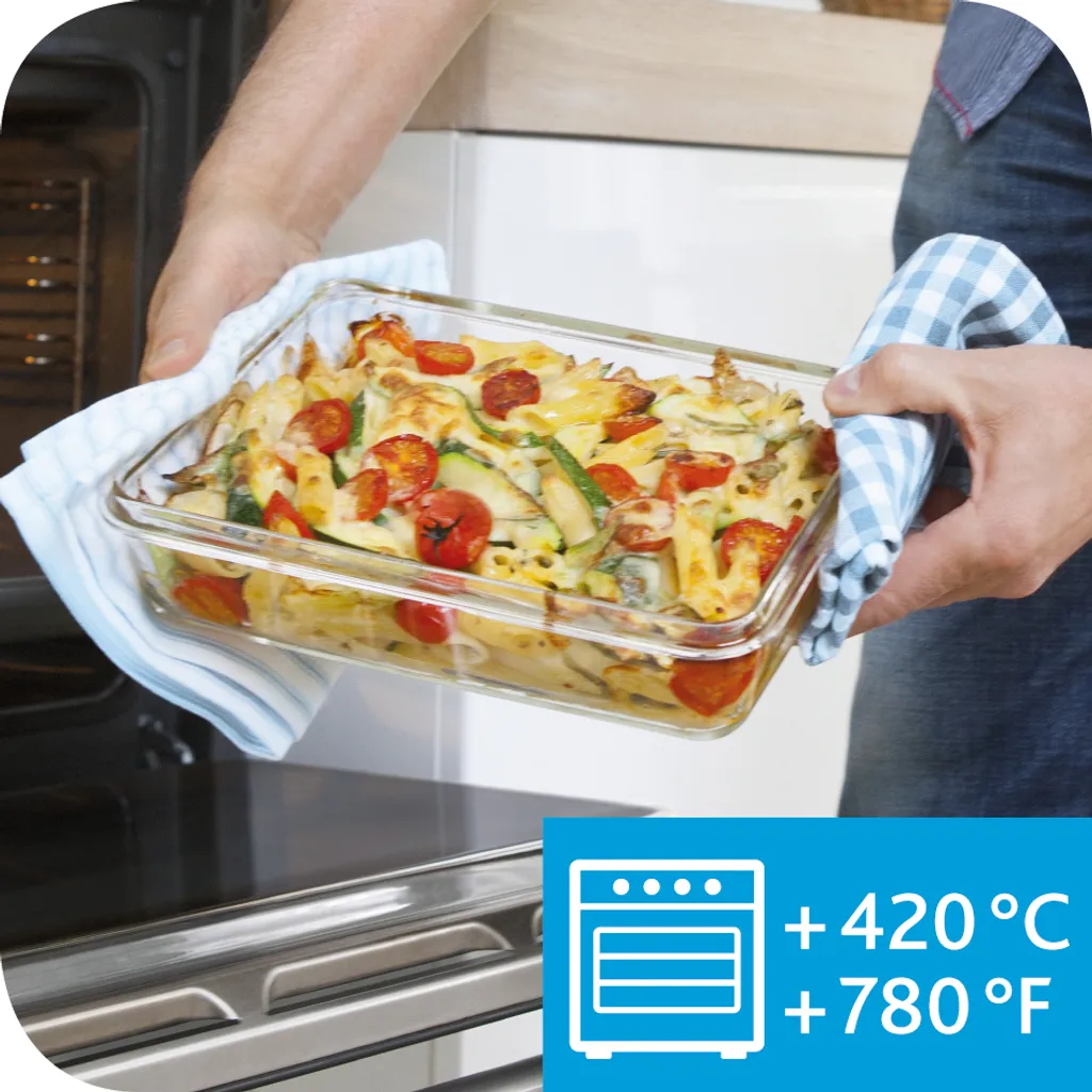 EMSA Clip & Close Glas, Set, Quadratisch, 0,2 L, Blau, Transparent, Polypropylen (PP), Thermoplastisches Elastomer (TPE), Deutschland 7 EMSA Clip & Close Glas, Set, Quadratisch, 0,2 L, Blau, Transparent, Polypropylen (PP), Thermoplastisches Elastomer (TPE), Deutschland – Bild 7