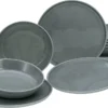 CreaTable 16735 Tafelservice Chef Collection Für 6 Personen, Porzellan, Grau (1 Set, 12-teilig)