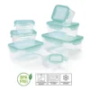 Frischhaltedosen Set Klick Gefrierdosen Lunchbox Deckel 14-tlg. Aquamarin