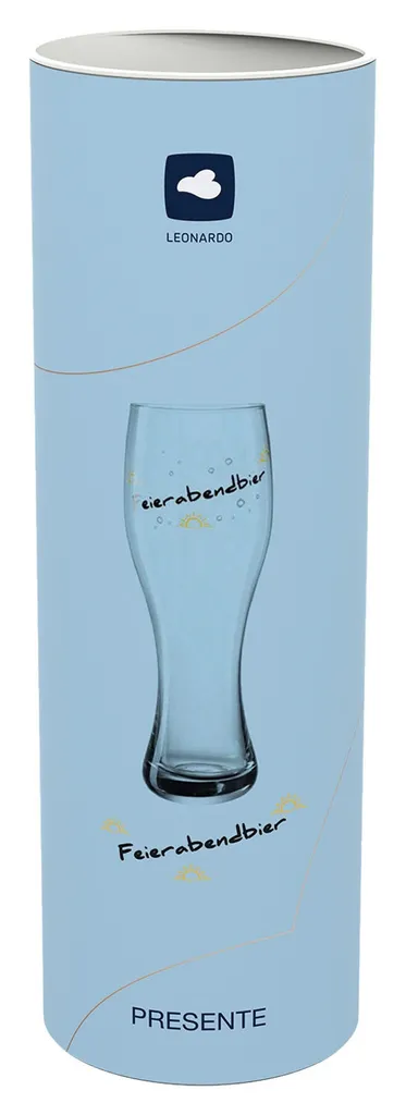 Leonardo Weizenbierglas Feierabend 0,5l 2 Leonardo Weizenbierglas Feierabend 0,5l – Bild 2
