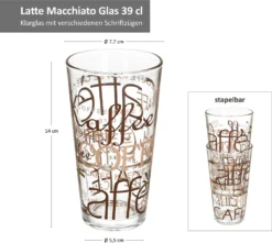 6er Latte Macchiato Gläser-Set 370 Ml Stapelbar Kaffee-Glas Cappuccino 11 6er Latte Macchiato Gläser-Set 370 Ml Stapelbar Kaffee-Glas Cappuccino -Haushalts Verkauf cb7efb313cddaeb352237cbc94ae2d53