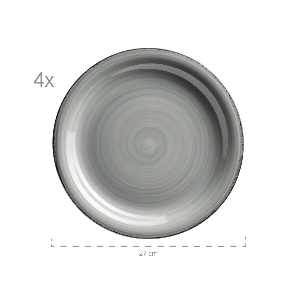 Mäser 931499 Lumaca Vintage Geschirr-Set Für 4 Personen, Handbemaltes Keramik Kombiservice, Steingut, Bunt, 16-teilig (1 Set) 2 Mäser 931499 Lumaca Vintage Geschirr-Set Für 4 Personen, Handbemaltes Keramik Kombiservice, Steingut, Bunt, 16-teilig (1 Set) – Bild 2