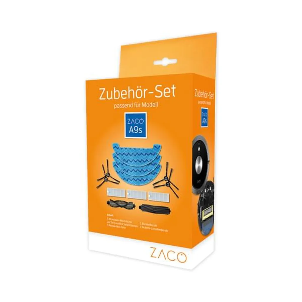 Ninja Zaco Robot Original Zubehör-Set Für ZACO A9s Saugroboter Mit Wischfunktion, Robot Vacuum, Zubehör-Set, Mehrfarbig, Zaco Robot, A9s, Box 1 Ninja Zaco Robot Original Zubehör-Set Für ZACO A9s Saugroboter Mit Wischfunktion, Robot Vacuum, Zubehör-Set, Mehrfarbig, Zaco Robot, A9s, Box