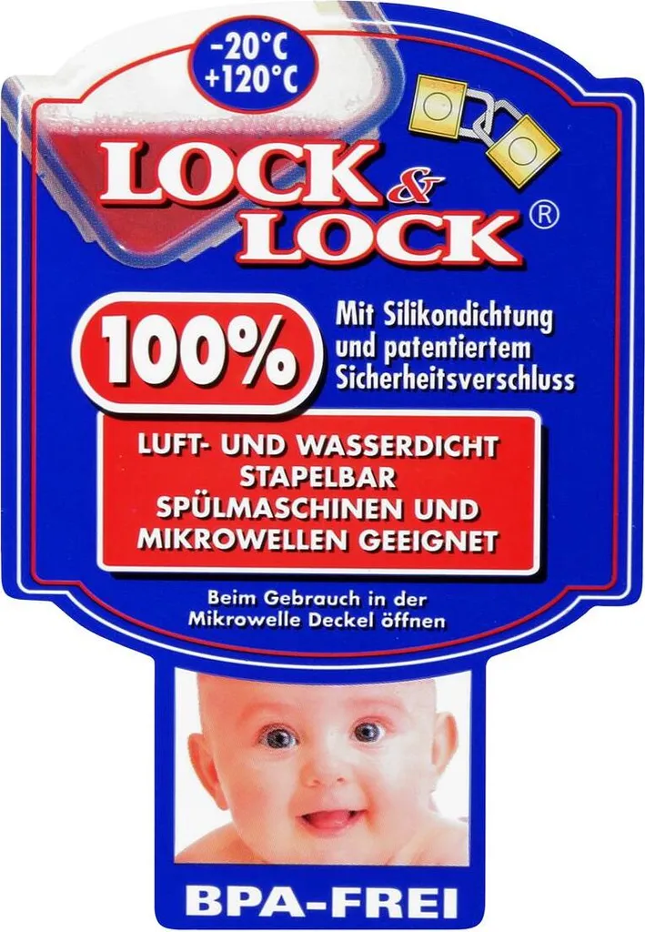 Lock&Lock HPL836 Vorratsdose 5,5L - Luft Und Wasserdicht - Rechteckig (1er Pack) 2 Lock&Lock HPL836 Vorratsdose 5,5L - Luft Und Wasserdicht - Rechteckig (1er Pack) – Bild 2