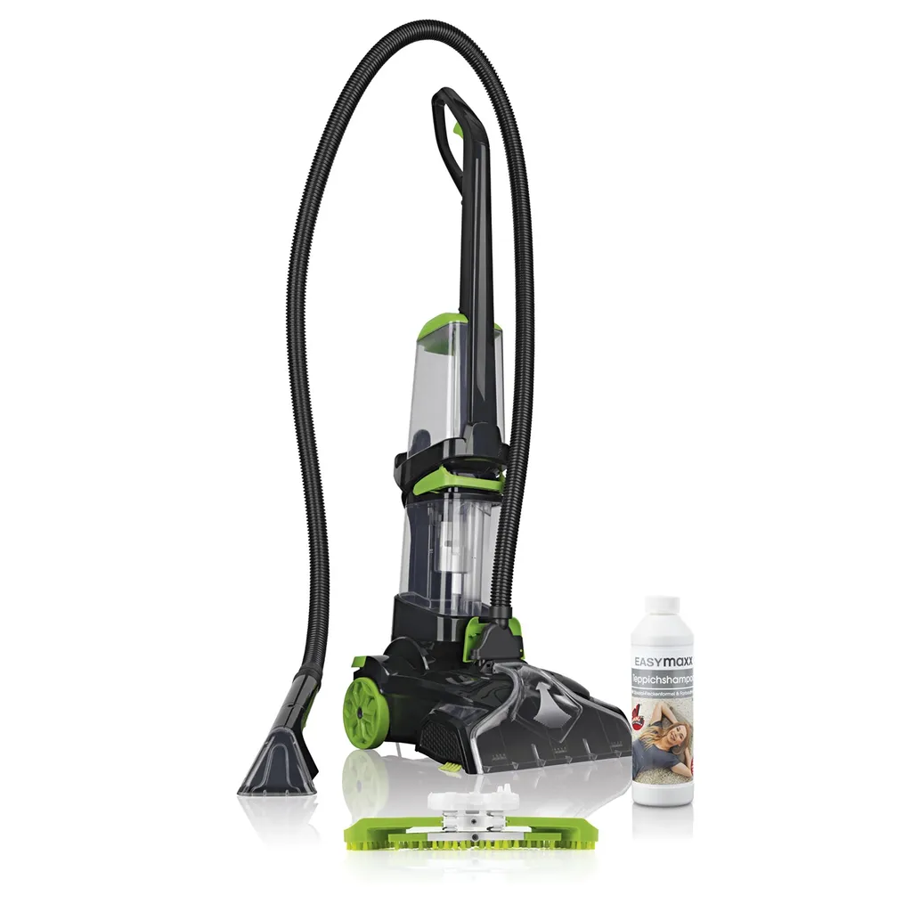 CLEANmaxx Teppichreiniger Professional Mit Vibrations- Und Seitenbürsten - Schwarz/grün 2 CLEANmaxx Teppichreiniger Professional Mit Vibrations- Und Seitenbürsten - Schwarz/grün – Bild 2