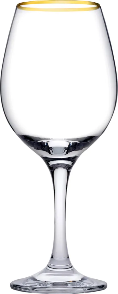Weingläser Set Amber 6 Tlg. Mit Goldrand 365 Ml PASABAHCE 2 Weingläser Set Amber 6 Tlg. Mit Goldrand 365 Ml PASABAHCE – Bild 2