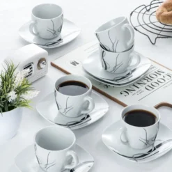VEWEET, Serie 'Fiona', 100-teilig Porzellan Tafelservice Set, Kombiservice Mit Dessertteller, Speiseteller, Suppenteller, Müslischalen, Kaffeebecher, Kaffeetassen Set, Eierbecher, Milch- Und Zuckerset 16 VEWEET, Serie 'Fiona', 100-teilig Porzellan Tafelservice Set, Kombiservice Mit Dessertteller, Speiseteller, Suppenteller, Müslischalen, Kaffeebecher, Kaffeetassen Set, Eierbecher, Milch- Und Zuckerset -Haushalts Verkauf d16b153ef34df0dc09c4ecd45411aa9f