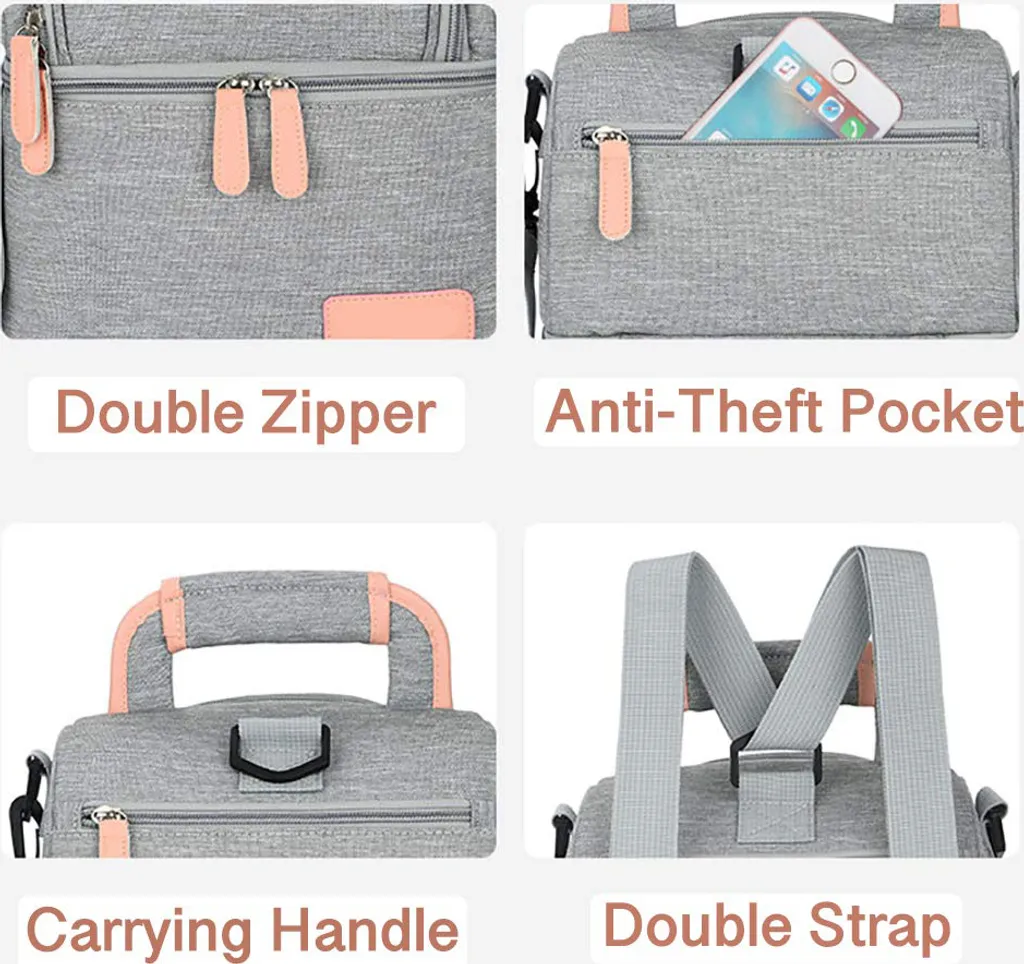 Kühltasche Für Muttermilch, Babyflasche, Wasserdicht, Für Gefrierschrank, Mama, Reiserucksack, Tragbar, Wärmeisoliert, Lunchbox Für Damen, Herren, Kinder, Große Kapazität, Handtasche,Grey 8 Kühltasche Für Muttermilch, Babyflasche, Wasserdicht, Für Gefrierschrank, Mama, Reiserucksack, Tragbar, Wärmeisoliert, Lunchbox Für Damen, Herren, Kinder, Große Kapazität, Handtasche,Grey – Bild 8