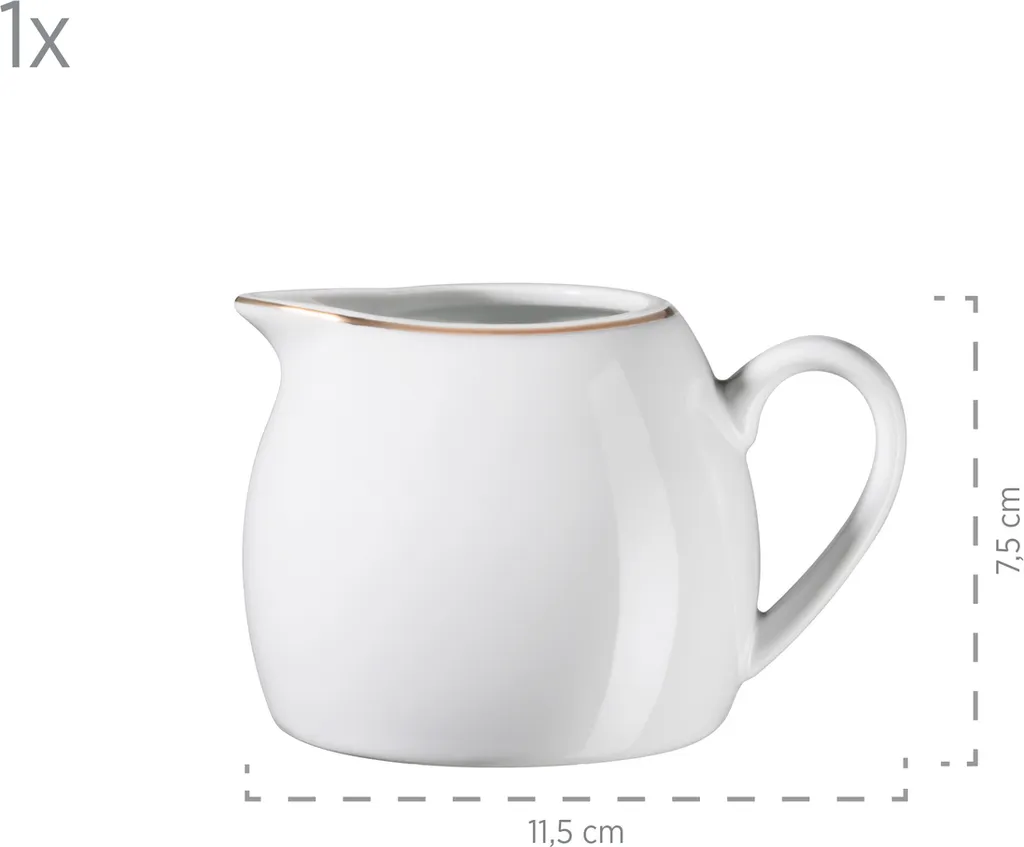 Mäser 931735 Kombiservice Professional Dining Für 6 Personen, Porzellan, Weiß (1 Set, 24-teilig) 7 Mäser 931735 Kombiservice Professional Dining Für 6 Personen, Porzellan, Weiß (1 Set, 24-teilig) – Bild 7