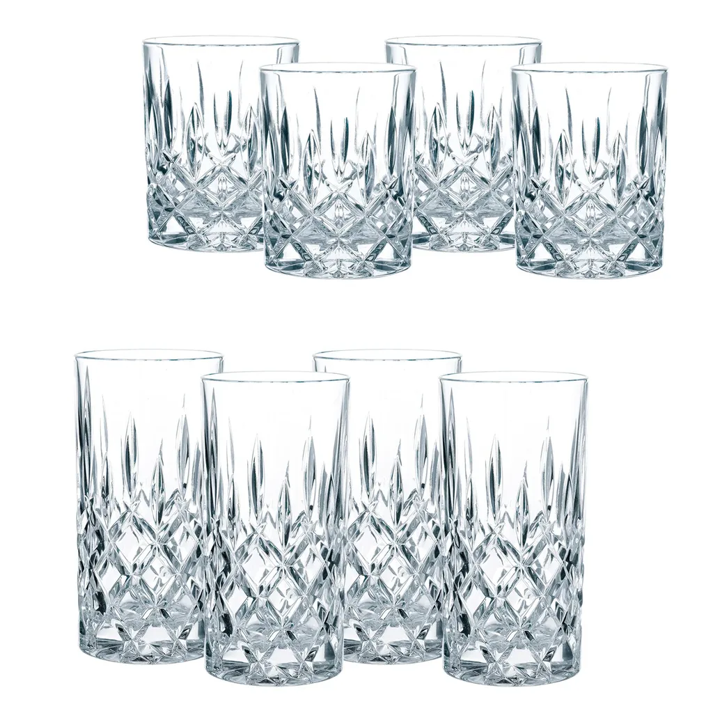 Nachtmann Nobelesse Gläser 4 Longdrinkgläser 4 Whiskygläser 3 Nachtmann Nobelesse Gläser 4 Longdrinkgläser 4 Whiskygläser – Bild 3