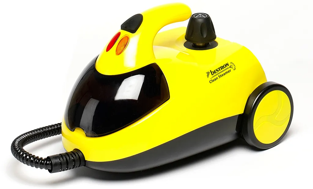 Bestron Dampfreiniger Mit 12-Teiligen Zubehör-Set, Inkl. Kindersicherung & 10m Aktionsradius, 4 Bar Dampfdruck, Kapazität: 1,5 L, Ideal Für Bäder Und Küchen, 1500 Watt, Farbe: Gelb 2 Bestron Dampfreiniger Mit 12-Teiligen Zubehör-Set, Inkl. Kindersicherung & 10m Aktionsradius, 4 Bar Dampfdruck, Kapazität: 1,5 L, Ideal Für Bäder Und Küchen, 1500 Watt, Farbe: Gelb – Bild 2