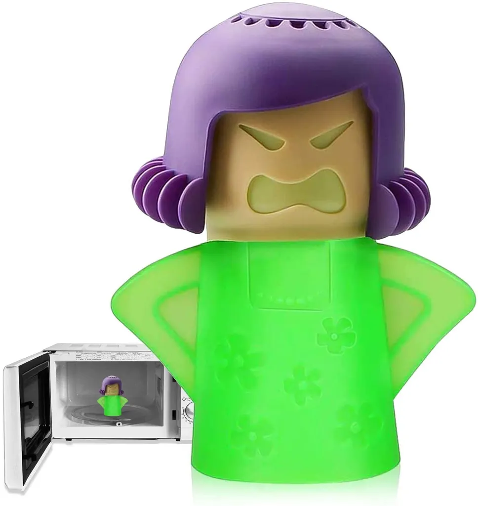 Angry Mama Mikrowellenreiniger, Mikrowellen Dampfreiniger, Angry Mom Dampfer Reinigen Von Rohflecken Leicht In Minuten, Dampfreinigen Und Desinfizieren Mit Essig Und Wasser Für Die Küche 1 Angry Mama Mikrowellenreiniger, Mikrowellen Dampfreiniger, Angry Mom Dampfer Reinigen Von Rohflecken Leicht In Minuten, Dampfreinigen Und Desinfizieren Mit Essig Und Wasser Für Die Küche