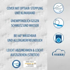 Genius Eazzzy Matratzentopper 140x200 Cm Matratzenauflage Topper Visco Set Bett; A19205 11 Genius Eazzzy Matratzentopper 140x200 Cm Matratzenauflage Topper Visco Set Bett; A19205 -Haushalts Verkauf d6e31c5dded5716c3c5f7a230c3f1474