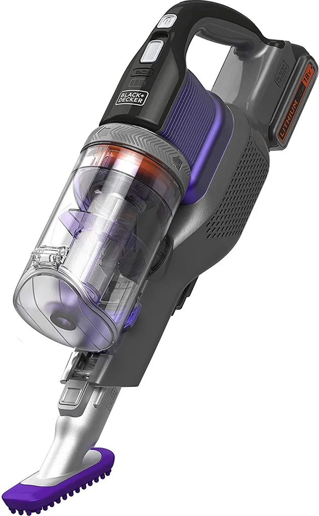 Black & Decker BHFEV182CP 4in1 Pet Akku-Handstaubsauger Mit Stiel Violett 3 Black & Decker BHFEV182CP 4in1 Pet Akku-Handstaubsauger Mit Stiel Violett – Bild 3