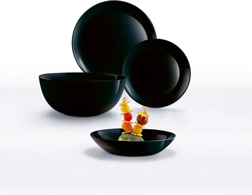 Geschirr Luminarc 9311622 Schwarz Gehärtetes Glas (19 Pcs) 15 Geschirr Luminarc 9311622 Schwarz Gehärtetes Glas (19 Pcs) – Bild 15