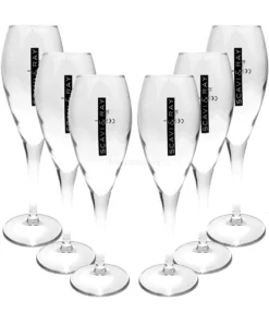 Scavi & Ray Glas Gläser-Set - 6x Flöten Gläser 10cl Geeicht