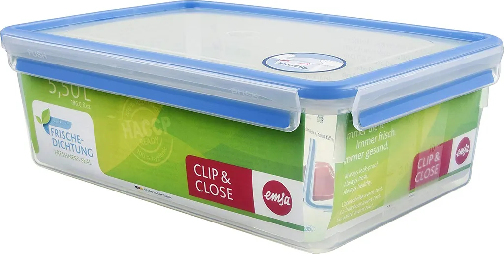 Emsa Frischhaltedose CLIP & CLOSE 5,50 Liter Transparent 4 Emsa Frischhaltedose CLIP & CLOSE 5,50 Liter Transparent – Bild 4