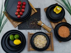 CreaTable 22979 Tafelservice Uno BLACK Für 4 Personen, Steinzeug, Schwarz (1 Set, 12-teilig) 9 CreaTable 22979 Tafelservice Uno BLACK Für 4 Personen, Steinzeug, Schwarz (1 Set, 12-teilig) -Haushalts Verkauf dced08265e664219b7854a18d1a68f2f