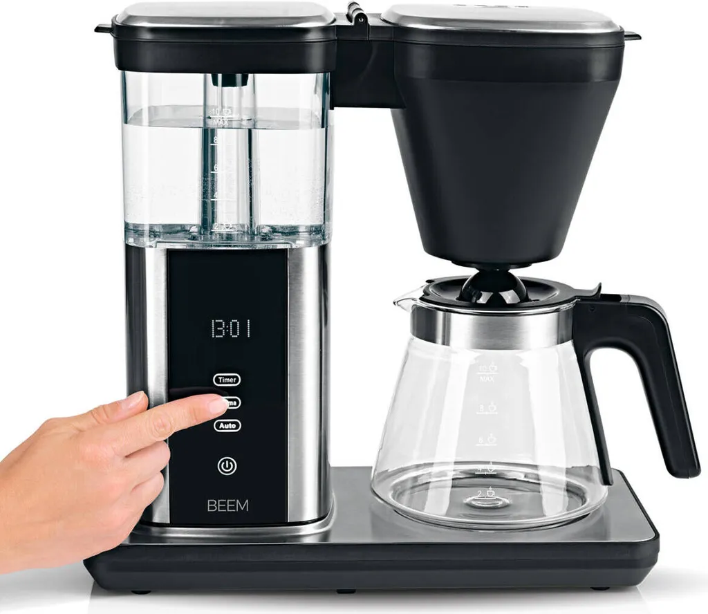 BEEM DIRECT-BREW Filterkaffeemaschine - Glas Kaffeemaschine Filter Kaffeemaschine 10 Tassen Timer Kaffeeautomat Display 18 BEEM DIRECT-BREW Filterkaffeemaschine - Glas Kaffeemaschine Filter Kaffeemaschine 10 Tassen Timer Kaffeeautomat Display – Bild 18